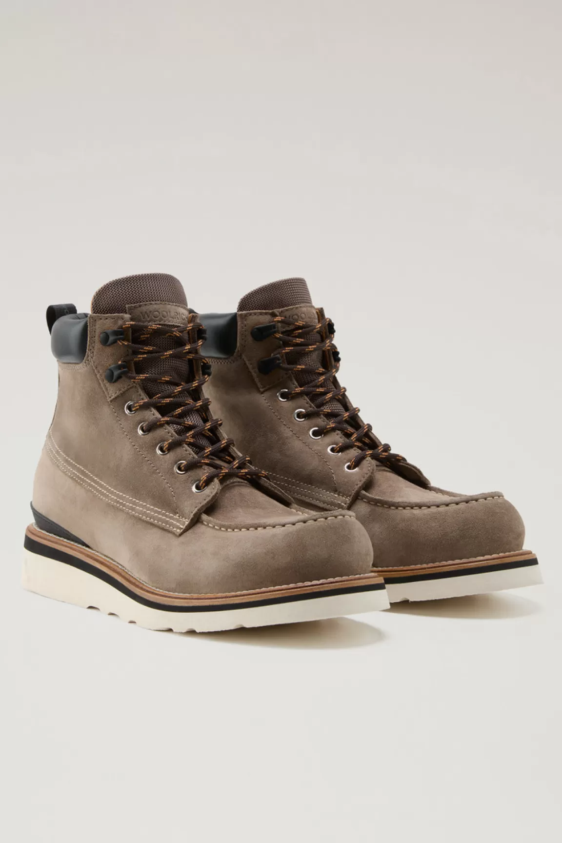 Uomo Woolrich Anfibi e stivaletti>Stivaletti Moc Toe In Camoscio