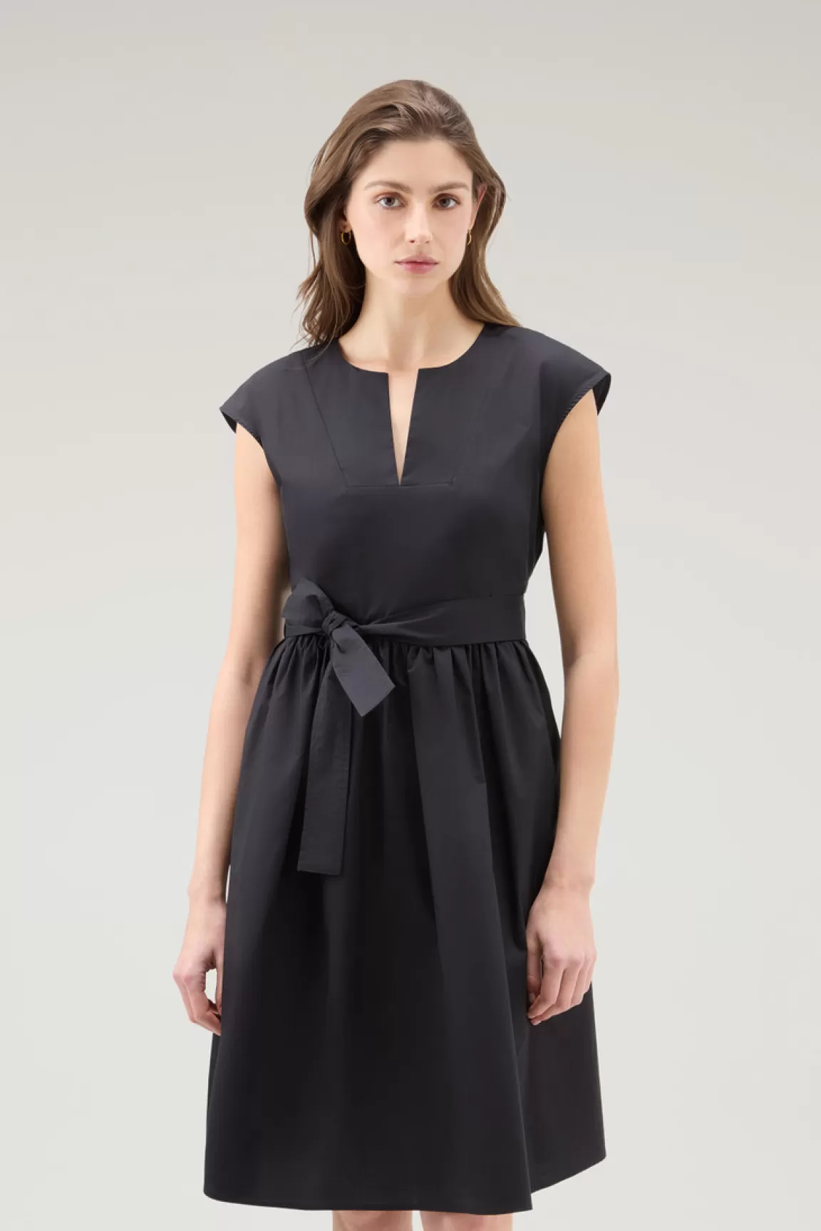Donna Woolrich Vestiti e gonne>Vestito Corto In Popeline Di Puro Cotone