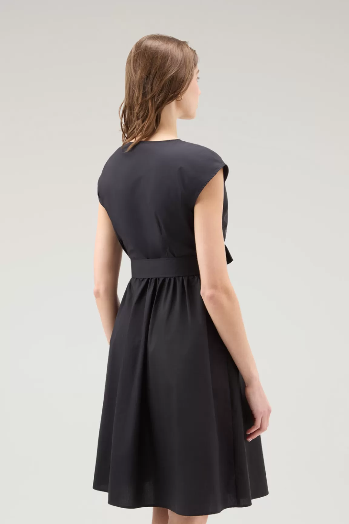 Donna Woolrich Vestiti e gonne>Vestito Corto In Popeline Di Puro Cotone