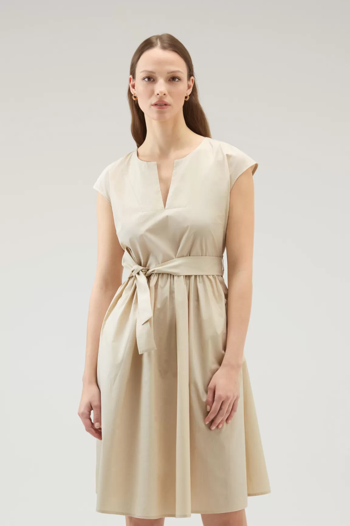 Donna Woolrich Vestiti e gonne>Vestito Corto In Popeline Di Puro Cotone