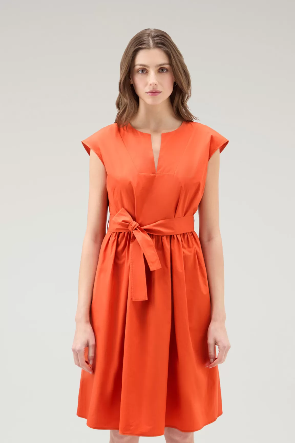 Donna Woolrich Vestiti e gonne>Vestito Corto In Popeline Di Puro Cotone